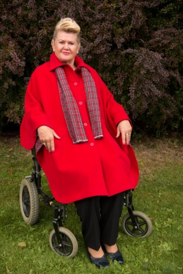 Rolstoelcape (rood)